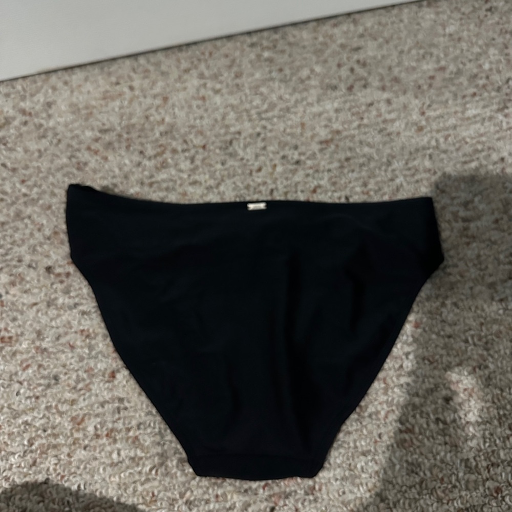 NWT Panache Black Full Coverage Bikini Bottom -L - Picture 2 of 2